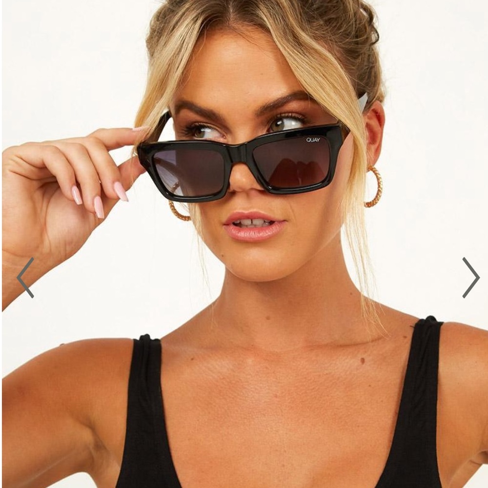 QUAY - IN CONTROL SUNGLASSES IN BLACK